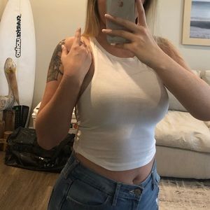 White Crop Top
